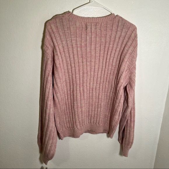 Blank NYC Ribbed Pullover Sweater Pink Lilac - Picture 9 of 10